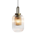 Modern Luxury Lantern Iron Glass 1-light Pendant Light for Living Room BulbSquare