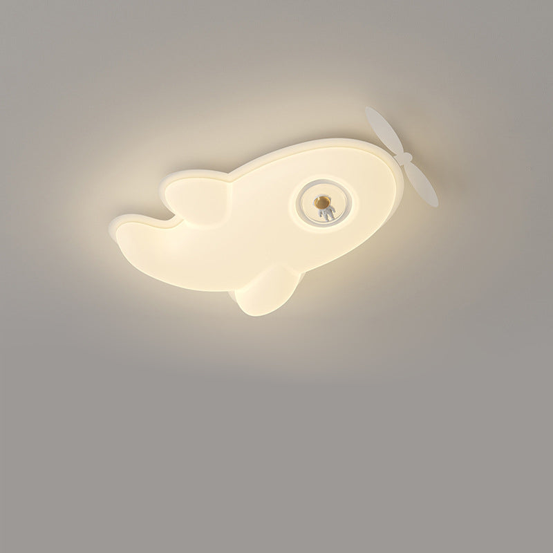 Lumendat Contemporary Nordic Kids Iron PE Plane LED Flush Mount Ceiling Light For Bedroom Lumendat