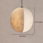 Traditional Japanese Zen Anti-silk Lantern Shape 1-light Pendant Light for Living Room BulbSquare