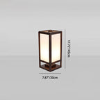 Traditional Chinese Rectangular Parchment Wood 1-Light Standing Floor Lamp For Entertainment Rooms Lumendat