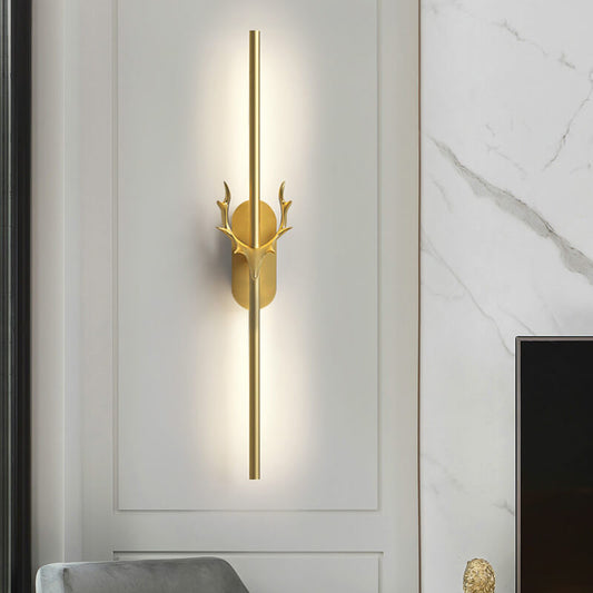 Modern Light Luxury Aluminum Long Strip Antler Shape LED Wall Sconce Lamp