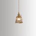 Vintage Amber Glass 1-light Pendant Light BulbSquare