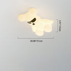 Lumendat Contemporary Creative Cartoon Animal Bear Acrylic Shape Iron LED Kids Flush Mount Ceiling Light For Bedroom Lumendat