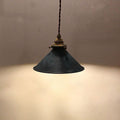 Contemporary Industrial Cone Iron Copper 1-light Pendant Light for Living Room BulbSquare