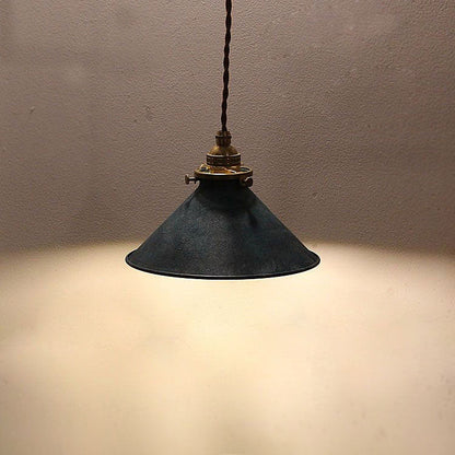 Contemporary Industrial Cone Iron Copper 1-light Pendant Light for Living Room