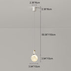 Modern Minimalist Astronaut Moon Iron Resin LED Pendant Light for Bedroom BulbSquare