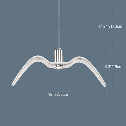 Contemporary Nordic Personality Wrought Iron Seagull LED Pendant Light For Living Room