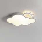Lumendat Nordic Minimalist Cloudy Sun LED Kids Flush Mount Ceiling Light Lumendat