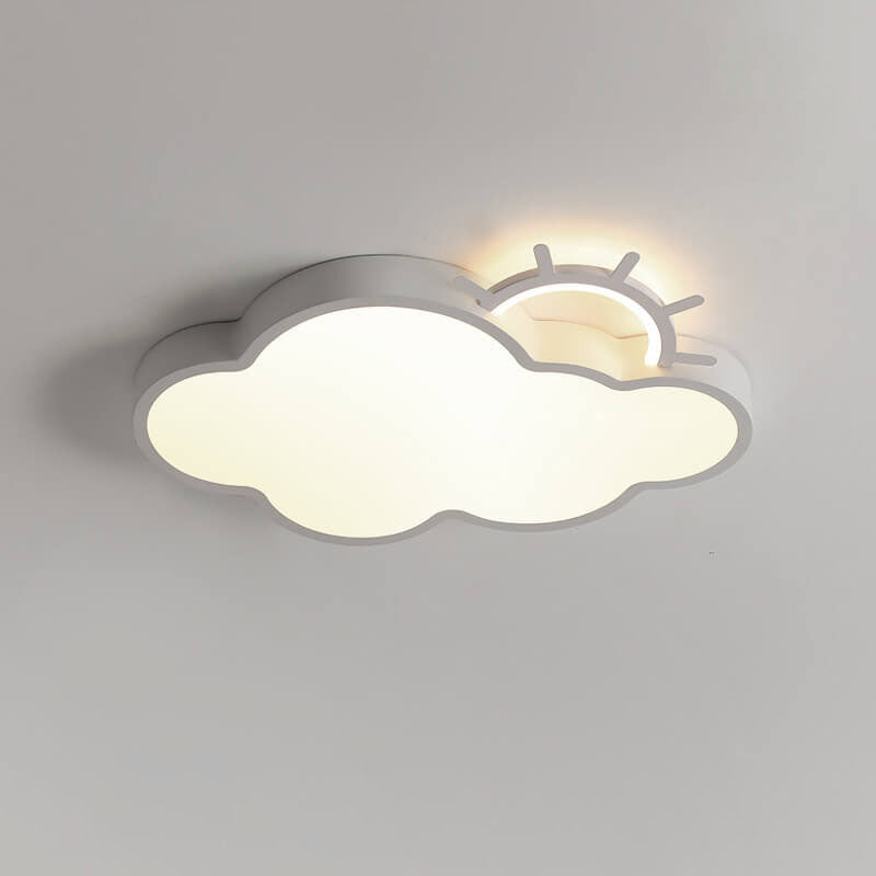 Lumendat Nordic Minimalist Cloudy Sun LED Kids Flush Mount Ceiling Light Lumendat