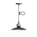 Industrial Iron Multicolor Bowl 1-light Pendant Light BulbSquare