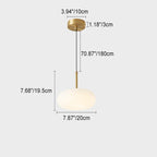 Modern Cream Style Apple All-copper LED Pendant Light BulbSquare