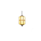 Modern Chinese Marble Lantern Outdoor Waterproof 1-Light Pendant Light