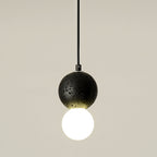 Contemporary Scandinavian Orb Terrazzo 1-light Pendant Light for Bedroom BulbSquare
