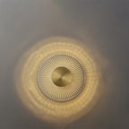 Industrial Full Copper Round Line Design LED Wall Sconce Lamp Lumendat
