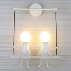 Lumendat Contemporary Creative Iron Children's Ball 2-Light Wall Sconce Lamp For Bedroom Lumendat