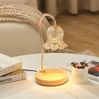 Modern Creative Simple Solid Wood Lily Of The Valley 1-Light Melting Wax Table Lamp Lumendat