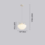 Lumendat Contemporary Creative Kids Cloud Crown Iron PE Crystal LED Pendant Light For Bedroom Lumendat
