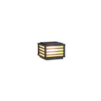 Modern Minimalist Waterproof Solar Square Aluminum PC LED Post Landscape Lighting for Garden Lumendat