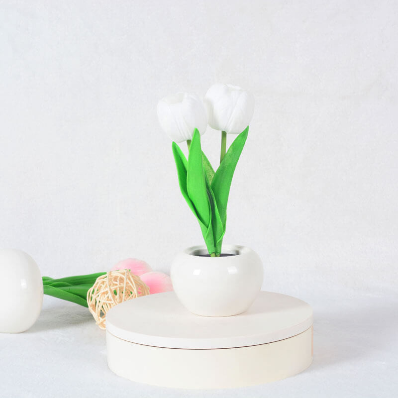 Modern Creative Simulation Tulip Peony LED Night Light Table Lamp Lumendat