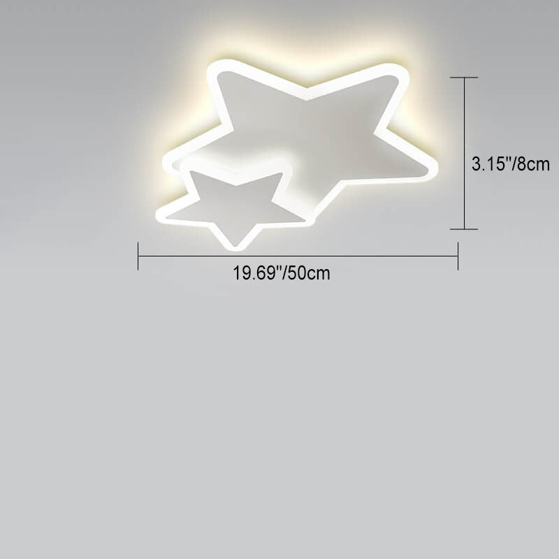Lumendat Modern Creative Minimalist Wrought Iron Geometric LED Flush Mount Ceiling Light Lumendat