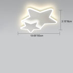 Lumendat Modern Creative Minimalist Wrought Iron Geometric LED Flush Mount Ceiling Light Lumendat