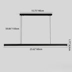 Modern Minimalist Long Strip LED Pendant Light Lumendat