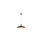 Contemporary Scandinavian Waterproof Carbonized Steel Round 1-light Pendant Light for Outdoor Patio BulbSquare