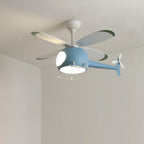 Lumendat Simple Cartoon Aircraft LED Downrods Ceiling Fan Light Lumendat