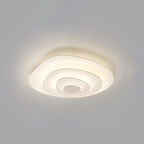 Modern Minimalist Multi-Layer Irregular Water Ripple Iron LED Flush Mount Ceiling Light For Living Room