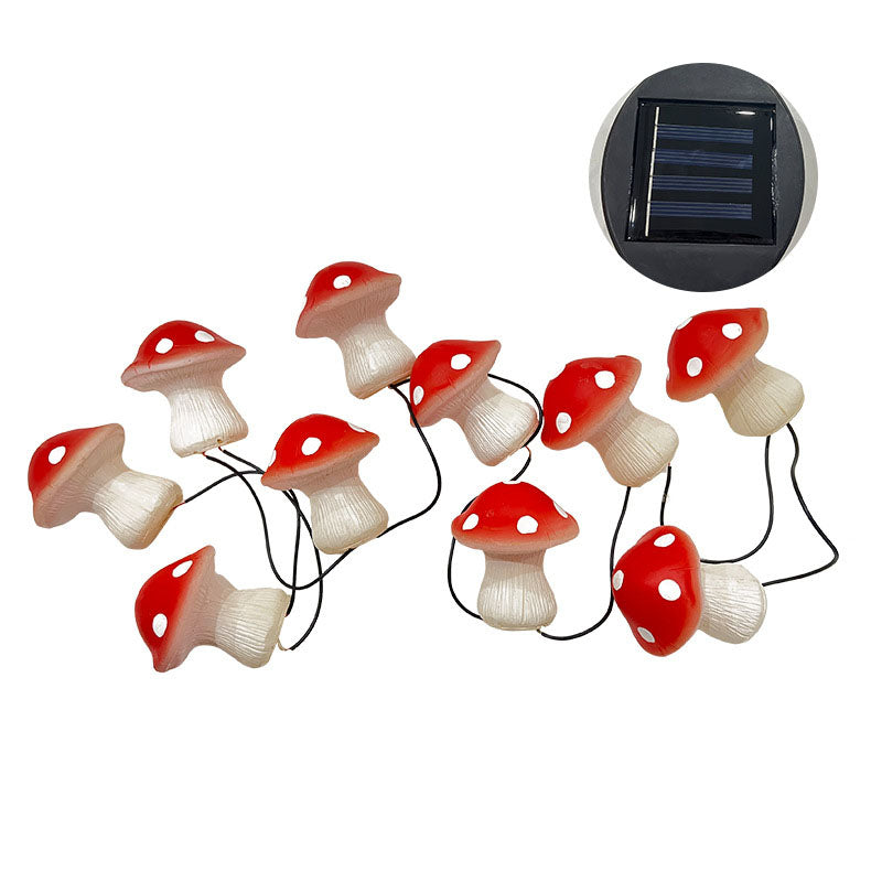 Modern Creative Mushroom Solar LED Outdoor Waterproof Garden Light String Lumendat