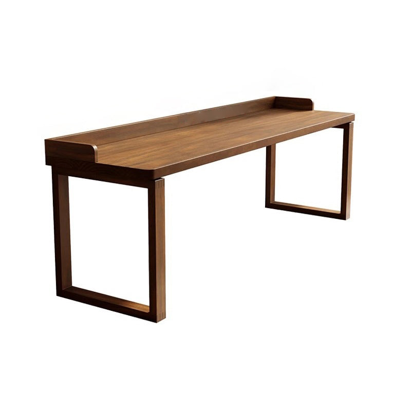 Traditional Rustic Rectangular Wood Desks Two Legs For Home Office DFM-F