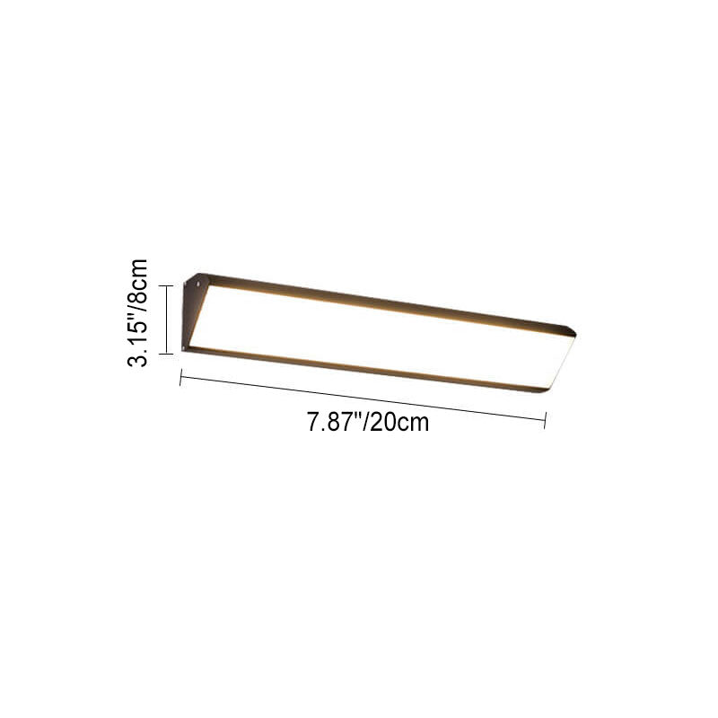 Modern Minimalist Outdoor Long Bar Aluminum Acrylic Waterproof LED Wall Sconce Lamp For Outdoor Lumendat