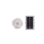 Modern Round Solar LED Remote Control Outdoor Indoor Flush Mount Lighting Lumendat