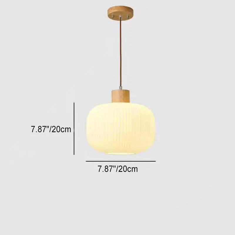 Japanese Minimalist Log Wood Strip Glass Jar 1/2/3 Light Island Light Chandelier Lumendat