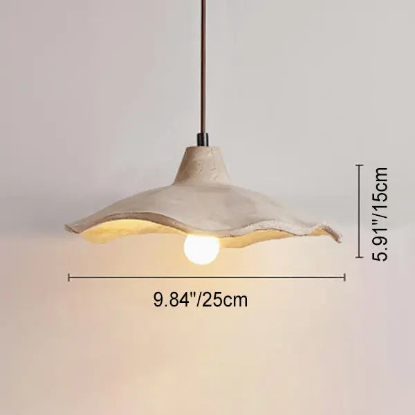 Japanese Vintage Cement Flower Lampshade Island Light Chandelier – 1/2/3 Light Lumendat