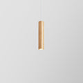 Modern Minimalist Rubberwood Cylinder Spotlight LED Pendant Light for Bedroom BulbSquare