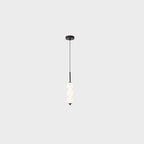 Nordic Creative Brass Spherical Glass Long Strip LED Pendant Light BulbSquare
