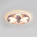 Lumendat Creative Cartoon Butterfly Round LED Flush Mount Ceiling Light Lumendat