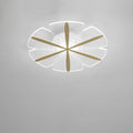 Modern Minimalist Acrylic Petal Round Gold LED Flush Mount Ceiling Light
