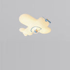 Lumendat Modern Simplicity Kids Plane Iron PE LED Flush Mount Ceiling Light For Bedroom Lumendat
