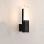 Outdoor Modern Waterproof Rectangular Column LED Wall Sconce Lamp Lumendat