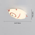 Lumendat Contemporary Creative Kids Rocket Iron Plastic LED Flush Mount Ceiling Light For Bedroom Lumendat