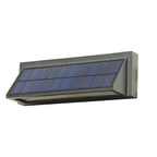 Outdoor Solar Waterproof Rectangular Slant LED Patio Wall Sconce Lamp Lumendat