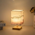 Contemporary Creative Fabric Square USB LED Table Lamp For Bedroom Lumendat