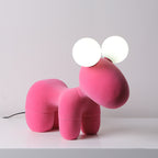 Lumendat Cartoon Creative Pony Plush Resin 2-Light Table Lamp Lumendat