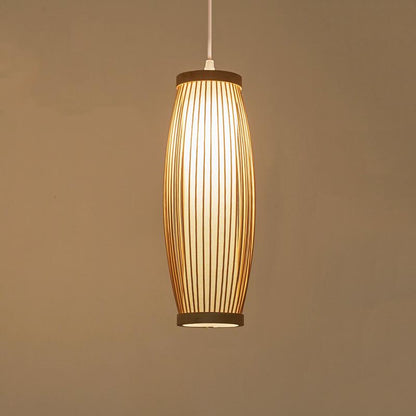 Creative Bamboo Weaving Lantern 1-light Pendant Light