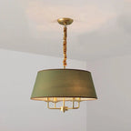 European Vintage Classic Iron Cloth 4-light Pendant Light Lumendat