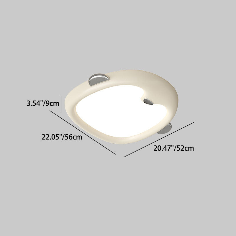 Lumendat Contemporary Nordic Kids Iron Resin Acrylic Penguin LED Flush Mount Ceiling Light For Bedroom Lumendat