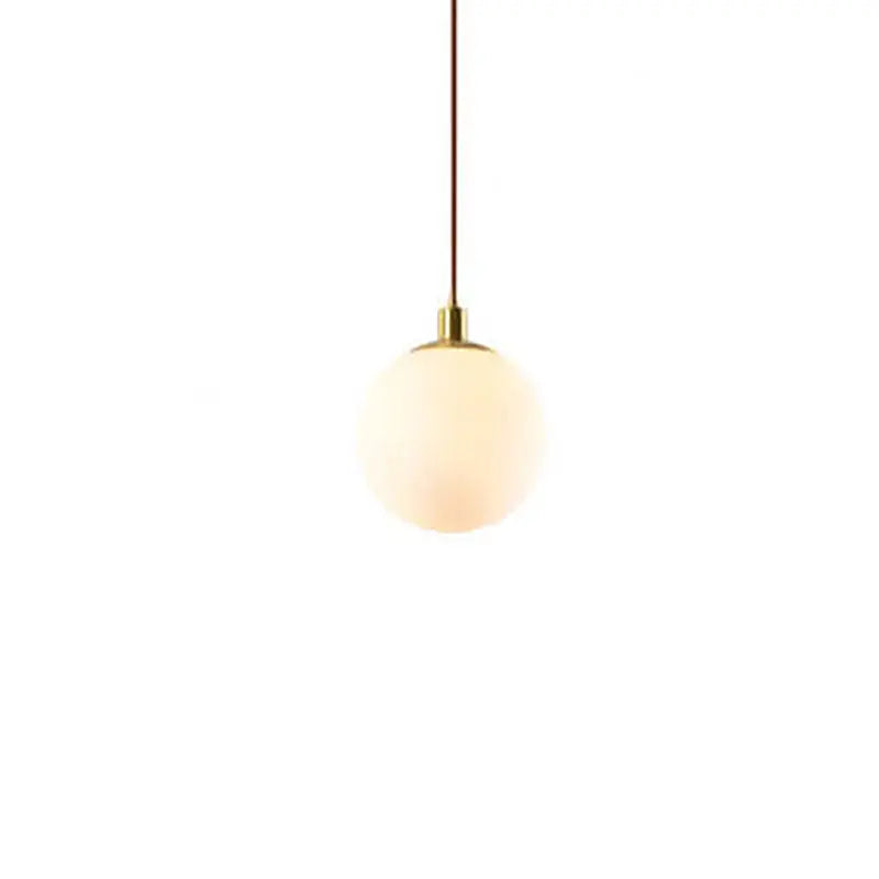 Nordic Minimalist White Orb 1-light Pendant Light Lumendat