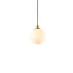 Nordic Minimalist White Orb 1-light Pendant Light Lumendat